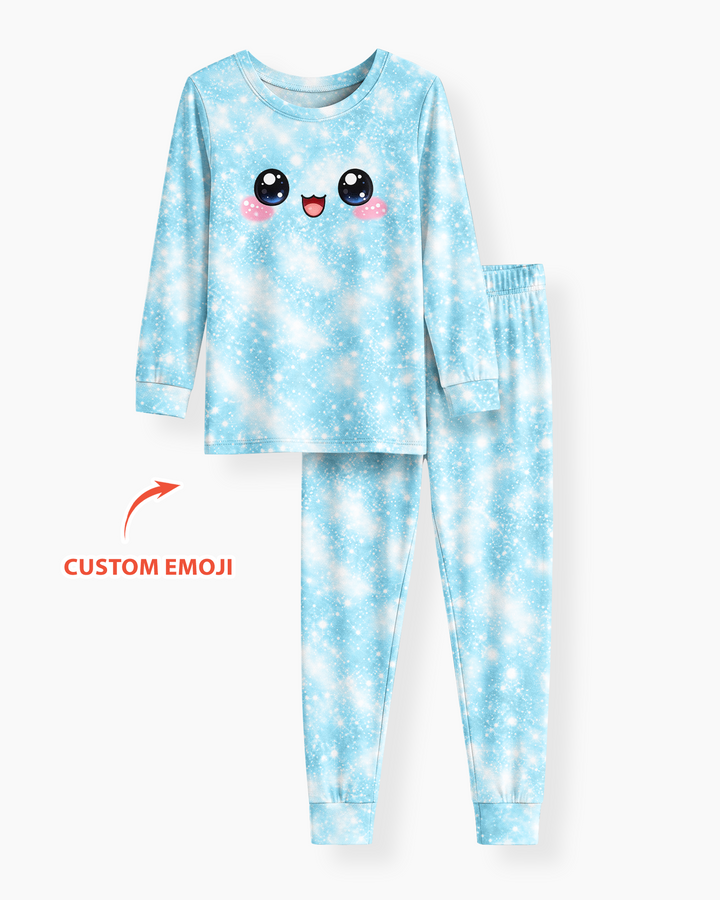 Cute Dumplings Emoji Gift For Squishy Hunter Bamboo Two Piece Long Sleeve Pajama Set