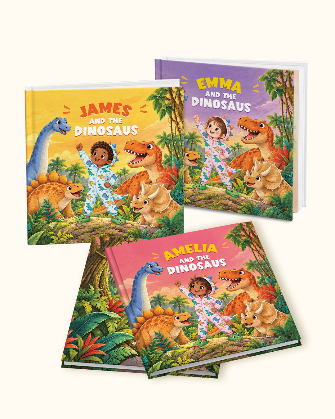 Personalized Dinosaur Storybook with Name | Birthday Gift for Boys & Girls