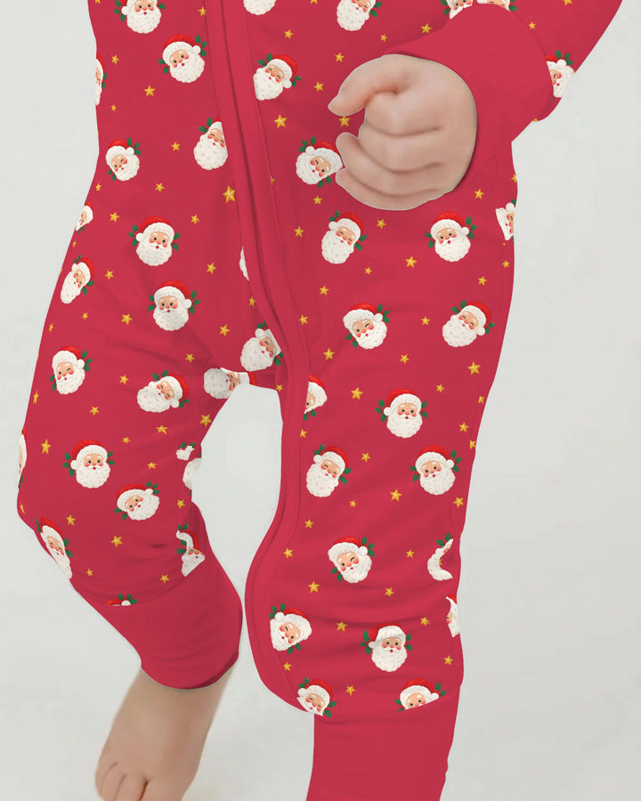 Jolly Santa Starry Christmas Bamboo Convertible Zippy