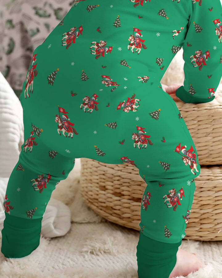 Christmas Horse Riders Bamboo Convertible Zippy