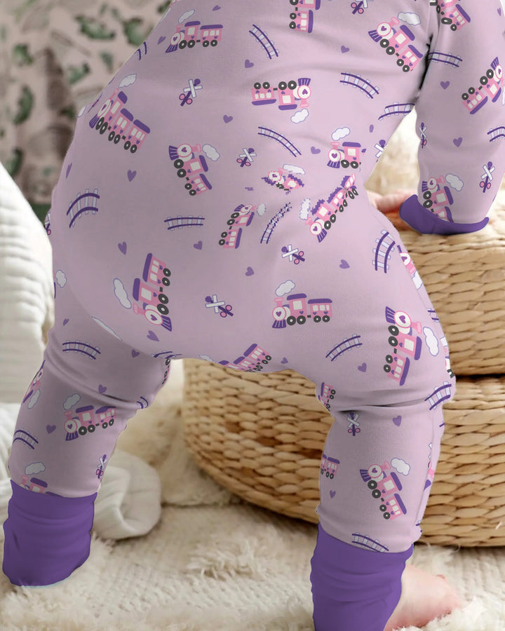 Pink Princess Train Adventure Bamboo Convertible Zippy
