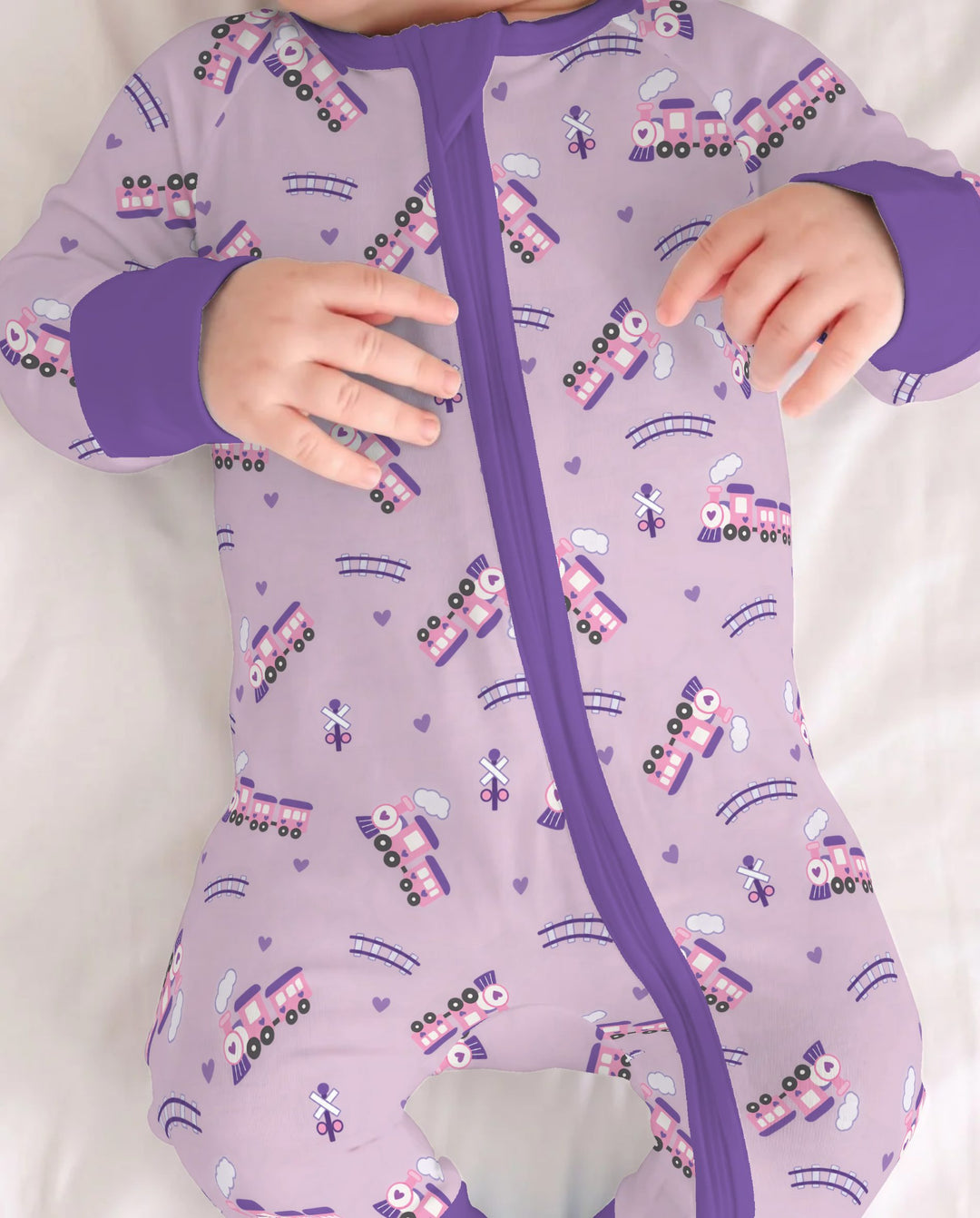 Pink Princess Train Adventure Bamboo Convertible Zippy