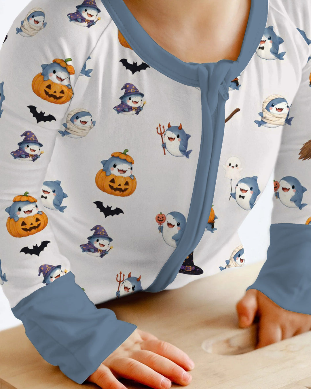 Cute Shark Halloween Party Bamboo Convertible Zippy