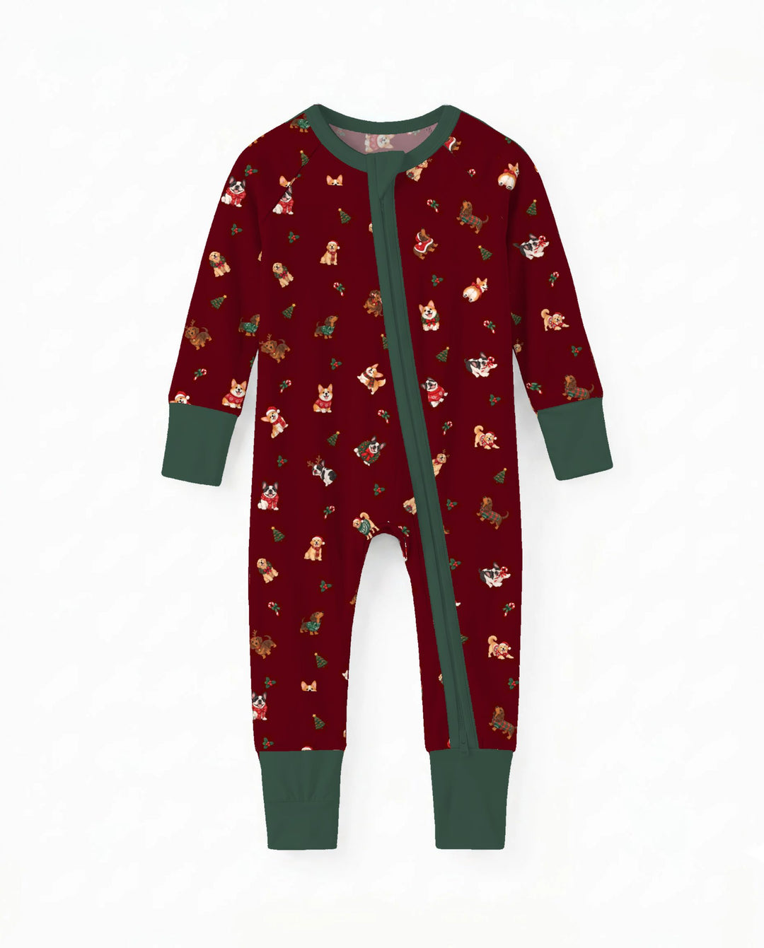 Christmas Dogs Holiday Bamboo Convertible Zippy