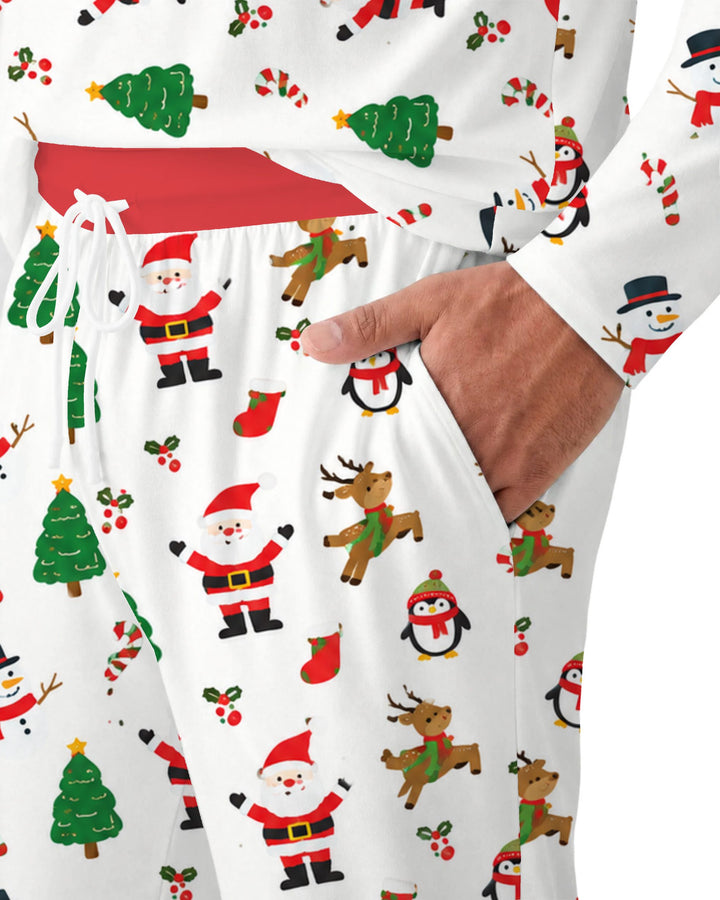 Classic Christmas Friends Bamboo Men's Pajama Set
