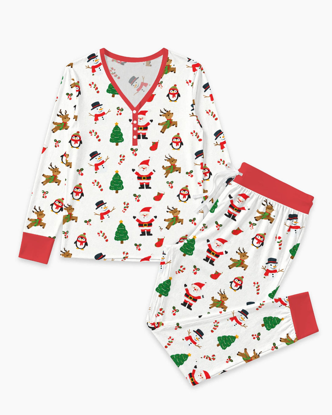 Classic Christmas Friends Bamboo Women Pajama Set