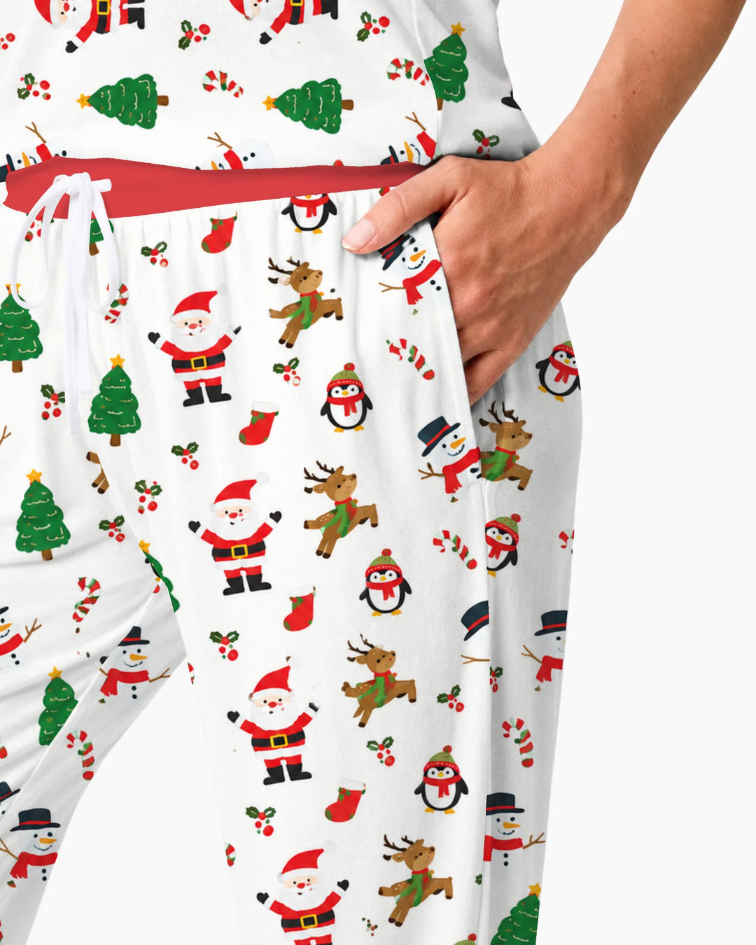 Classic Christmas Friends Bamboo Women Pajama Set