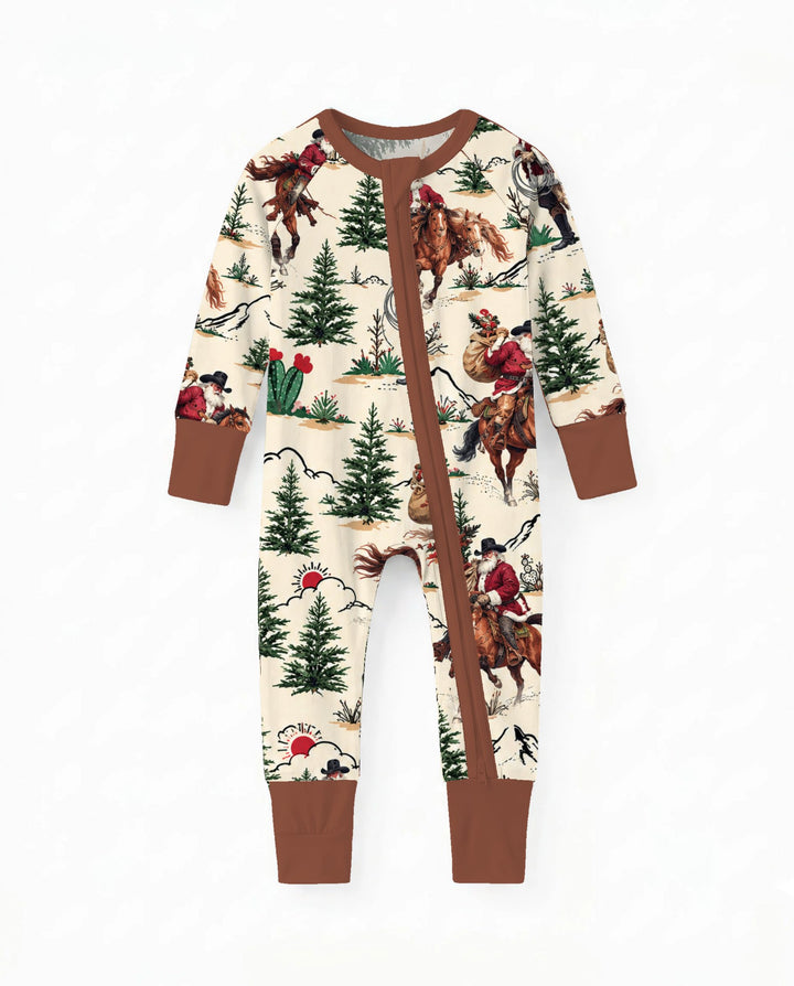 Western Cowboy Santa Christmas Bamboo Convertible Zippy