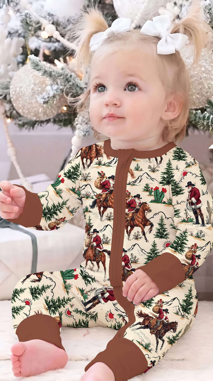 Western Cowboy Santa Christmas Bamboo Convertible Zippy