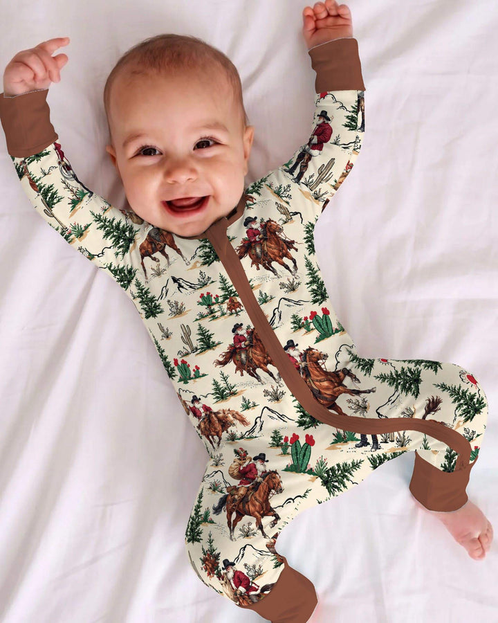 Western Cowboy Santa Christmas Bamboo Convertible Zippy