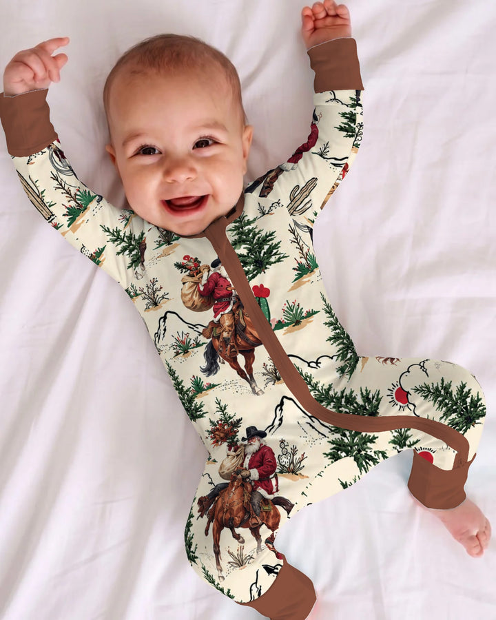Western Cowboy Santa Christmas Bamboo Convertible Zippy
