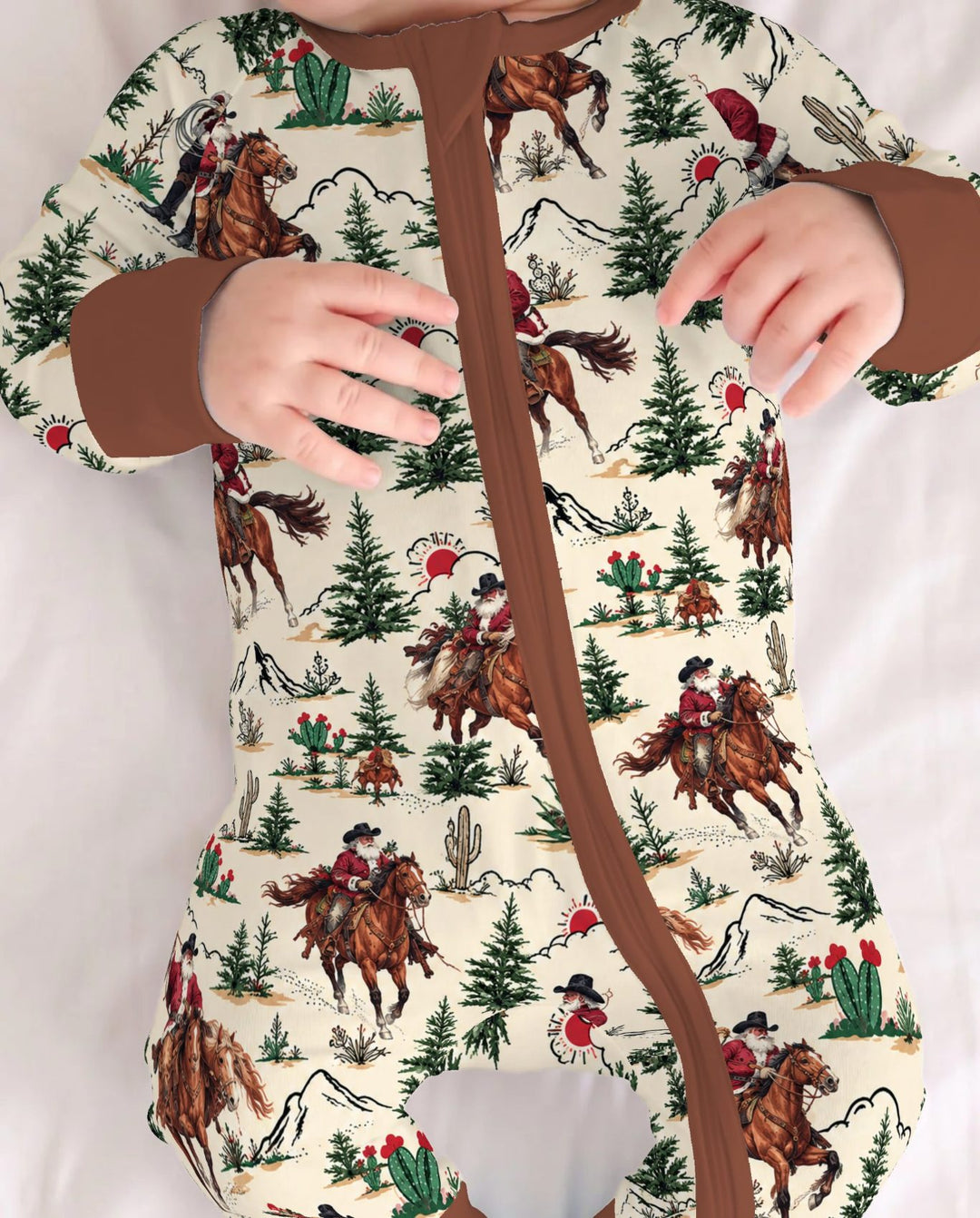 Western Cowboy Santa Christmas Bamboo Convertible Zippy
