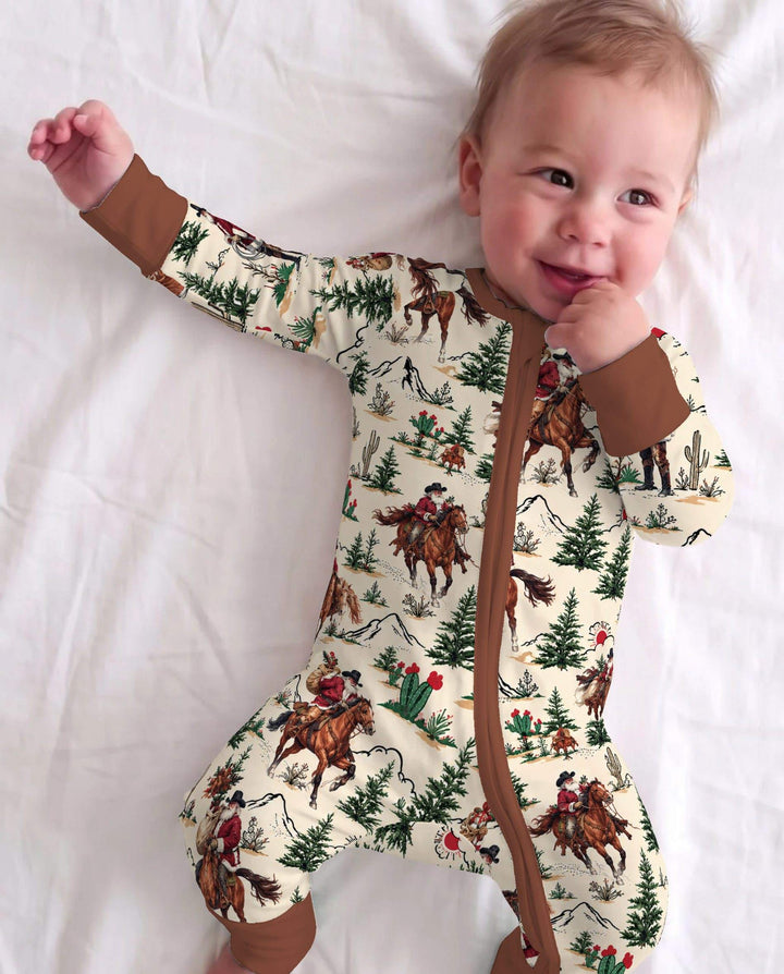 Western Cowboy Santa Christmas Bamboo Convertible Zippy