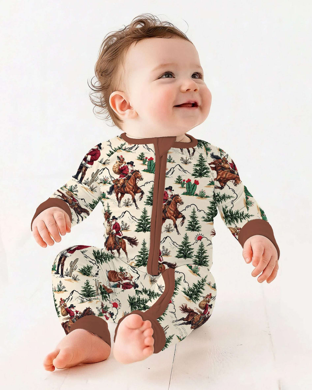 Western Cowboy Santa Christmas Bamboo Convertible Zippy
