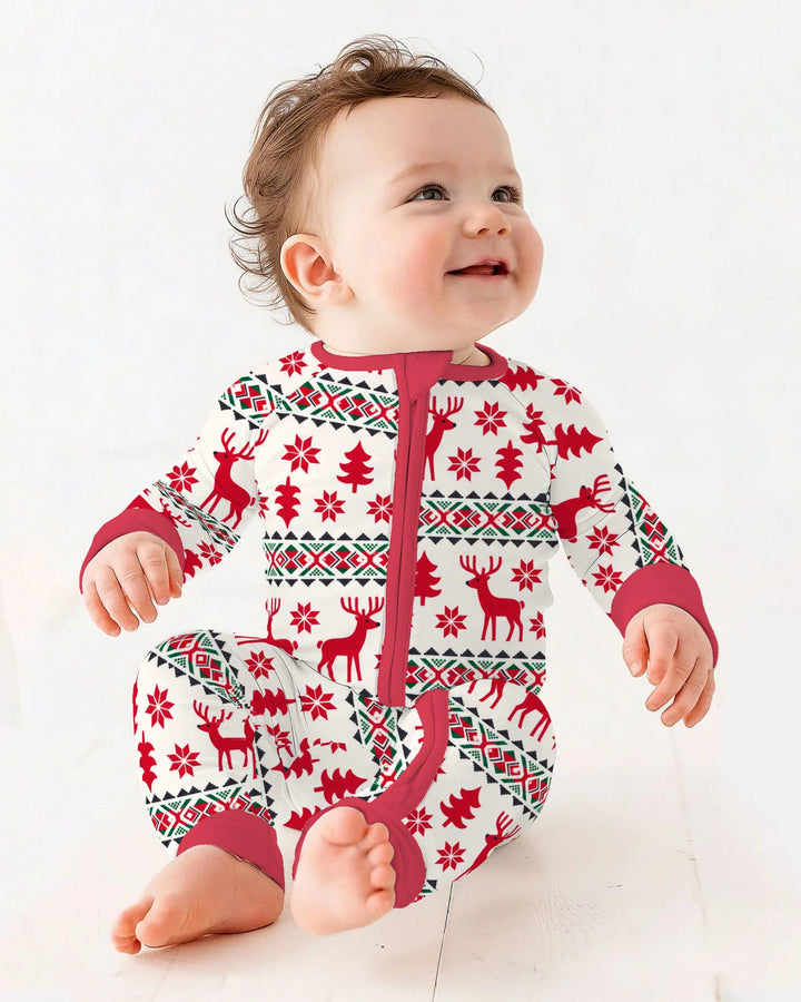 Nordic Reindeer Christmas Bamboo Convertible Zippy