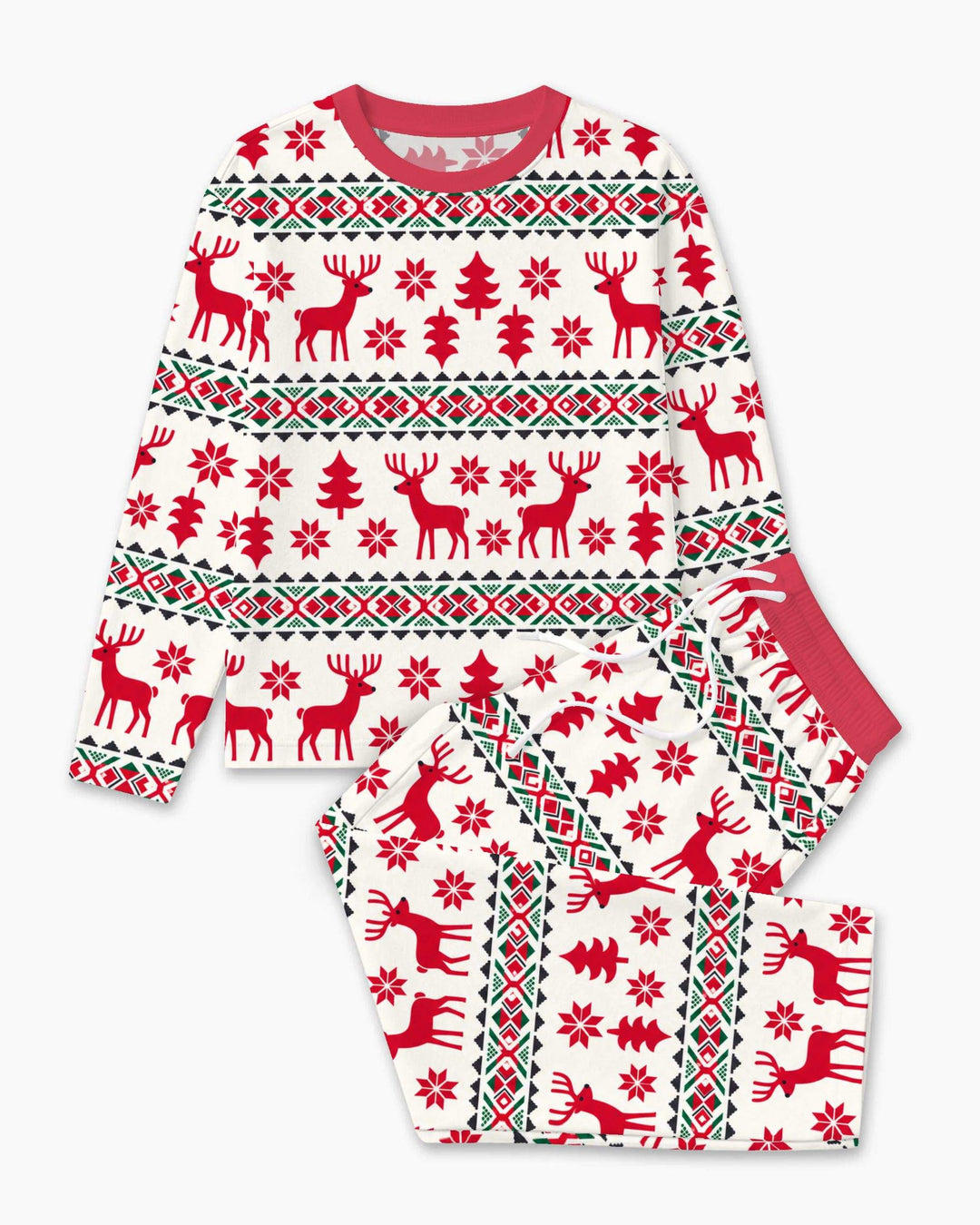 Nordic Reindeer Christmas Bamboo Men's Pajama Set