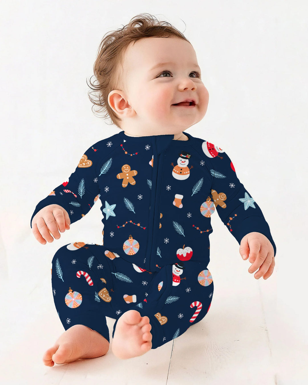 Midnight Snowman Christmas Treats Bamboo Convertible Zippy