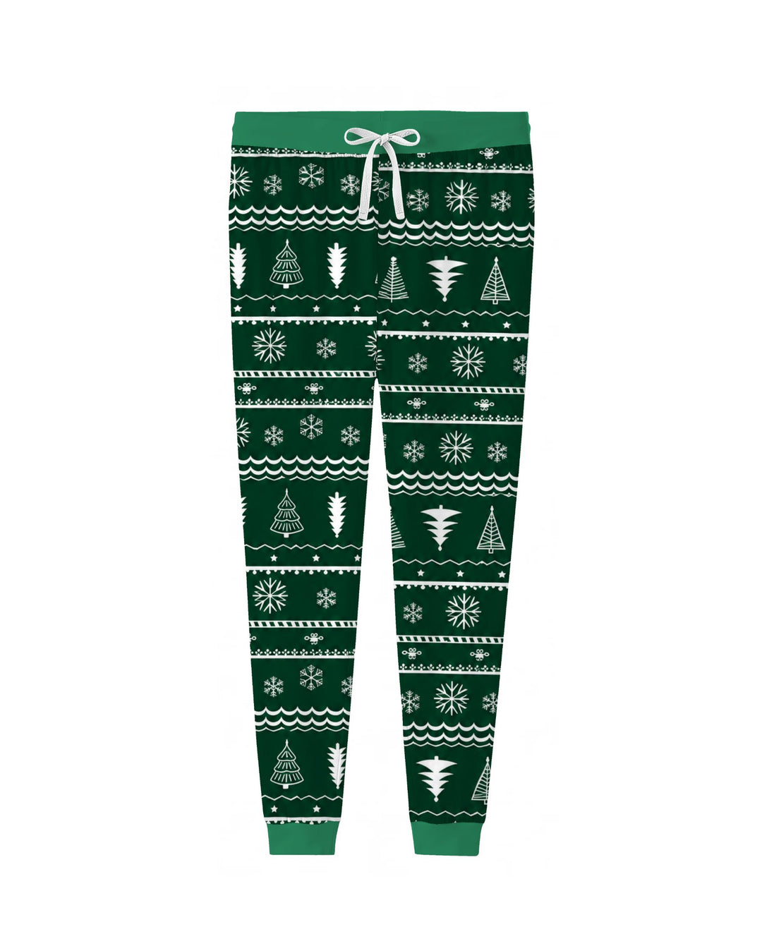 Evergreen Nordic Christmas Trees Bamboo Women Pajama Set