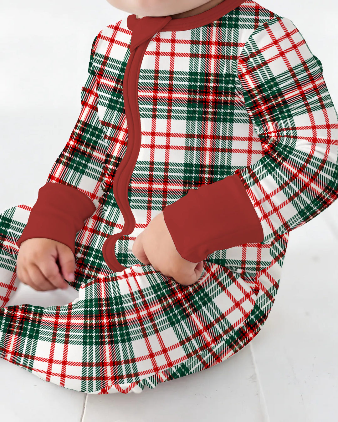 Classic Christmas Tartan Plaid Bamboo Convertible Zippy