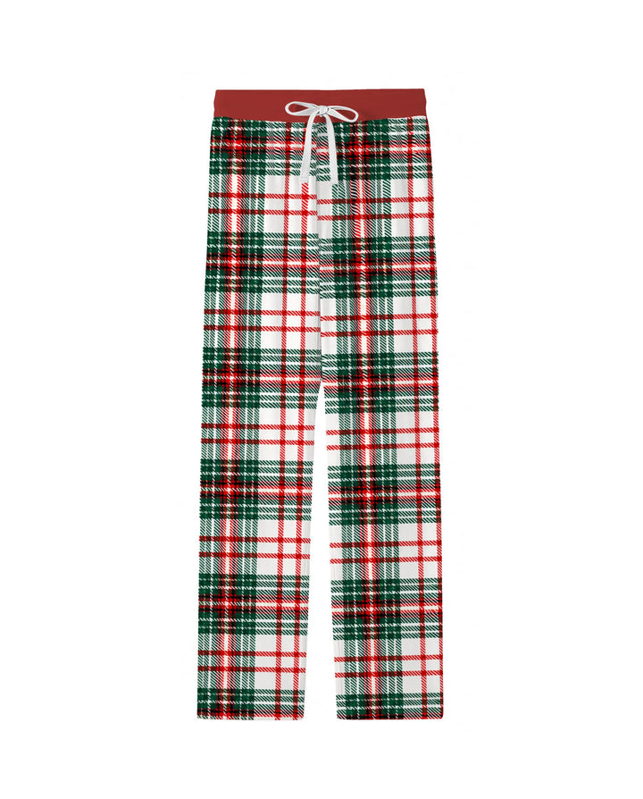 Classic Christmas Tartan Plaid Bamboo Men's Pajama Set