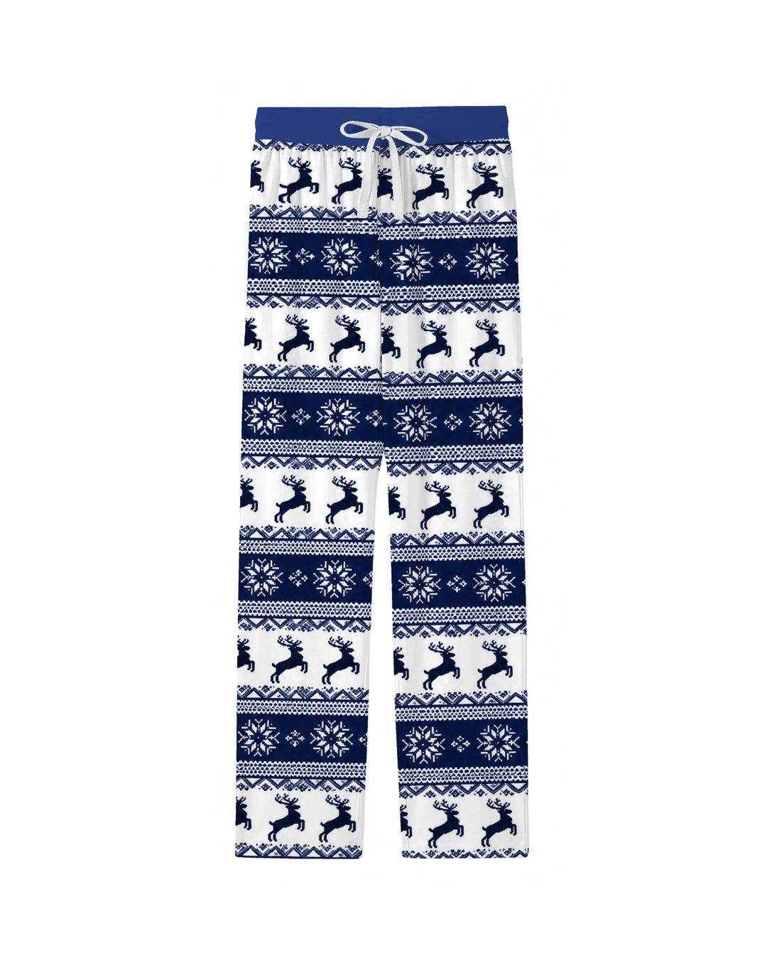Navy Nordic Reindeer Fair Isle Bamboo Men's Pajama Set