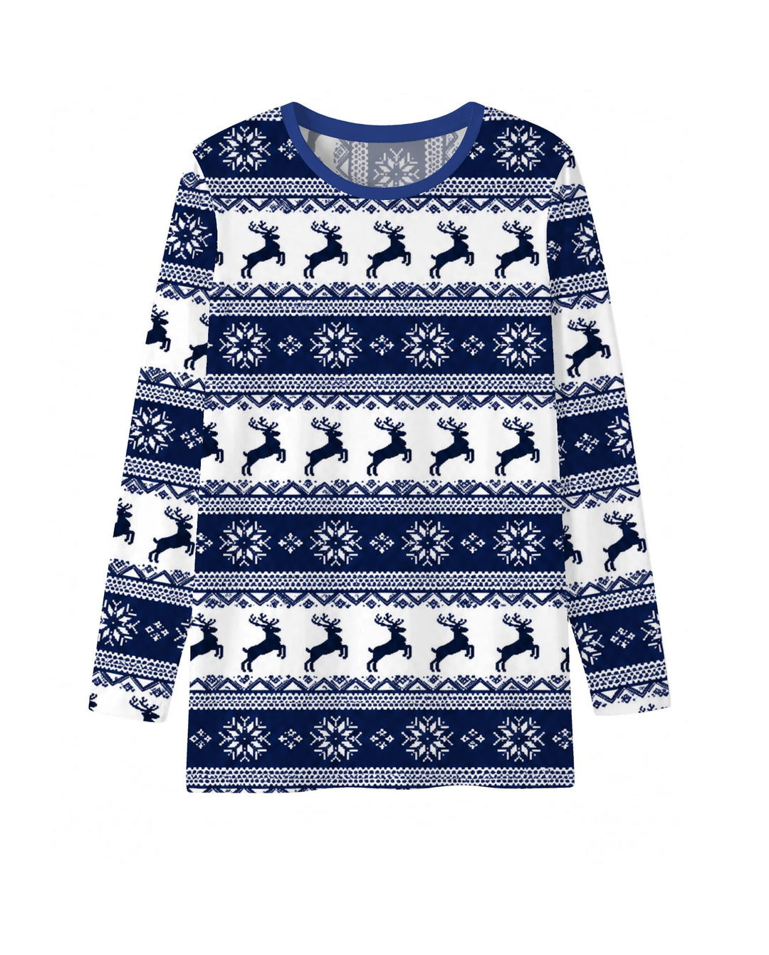 Navy Nordic Reindeer Fair Isle Bamboo Men's Pajama Set