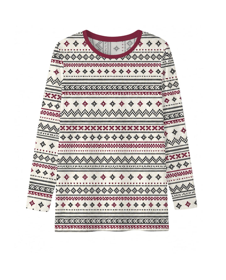 Nordic Fair Isle Holiday Knit Bamboo Men's Pajama Set