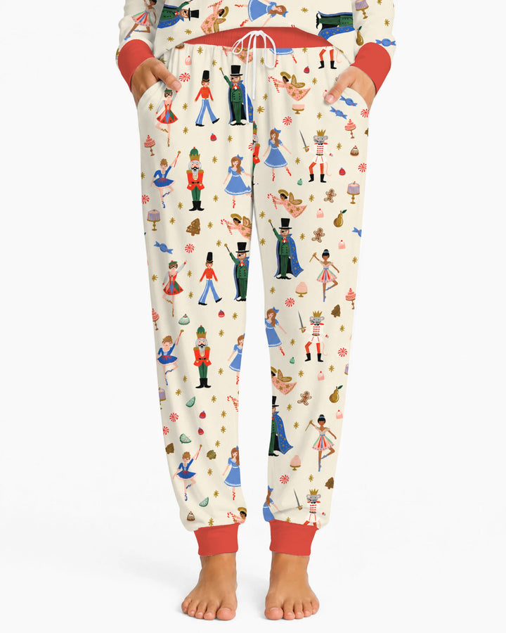 Whimsical Nutcracker Storybook Christmas Bamboo Women Pajama Set