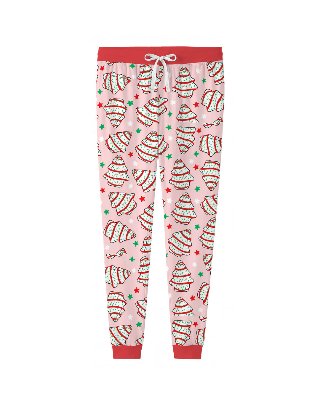 Retro Christmas Tree Sugar Cookies Bamboo Women Pajama Set
