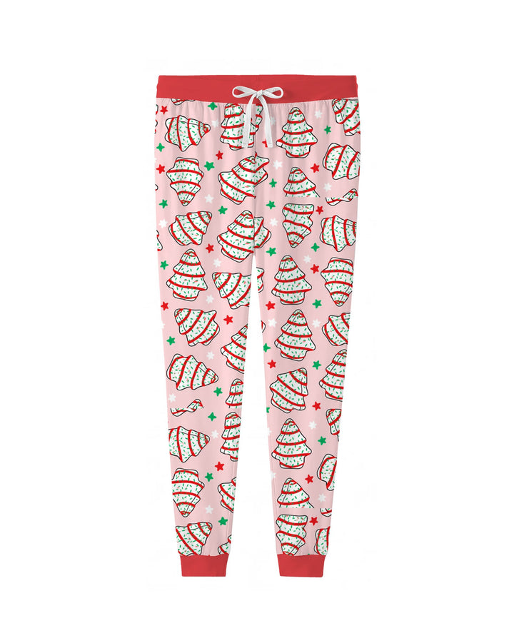 Retro Christmas Tree Sugar Cookies Bamboo Women Pajama Set