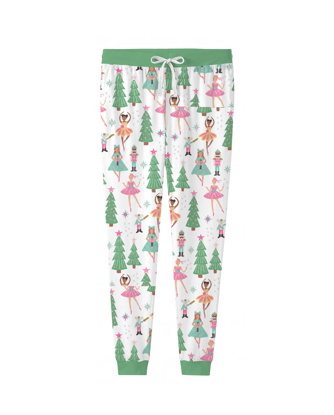 Pastel Nutcracker Ballerina Christmas Bamboo Women Pajama Set