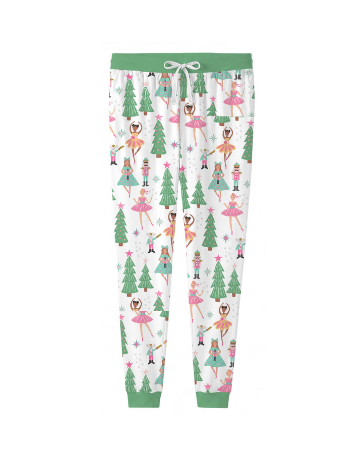 Pastel Nutcracker Ballerina Christmas Bamboo Women Pajama Set