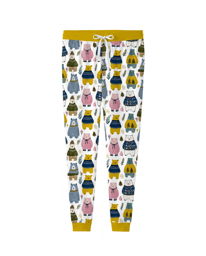 Cozy Christmas Sweater Bears Bamboo Women Pajama Set