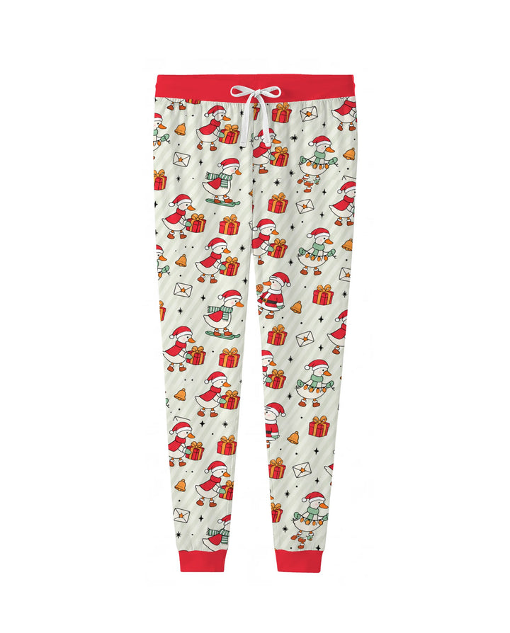 Cute Christmas Goose Holiday Bamboo Women Pajama Set