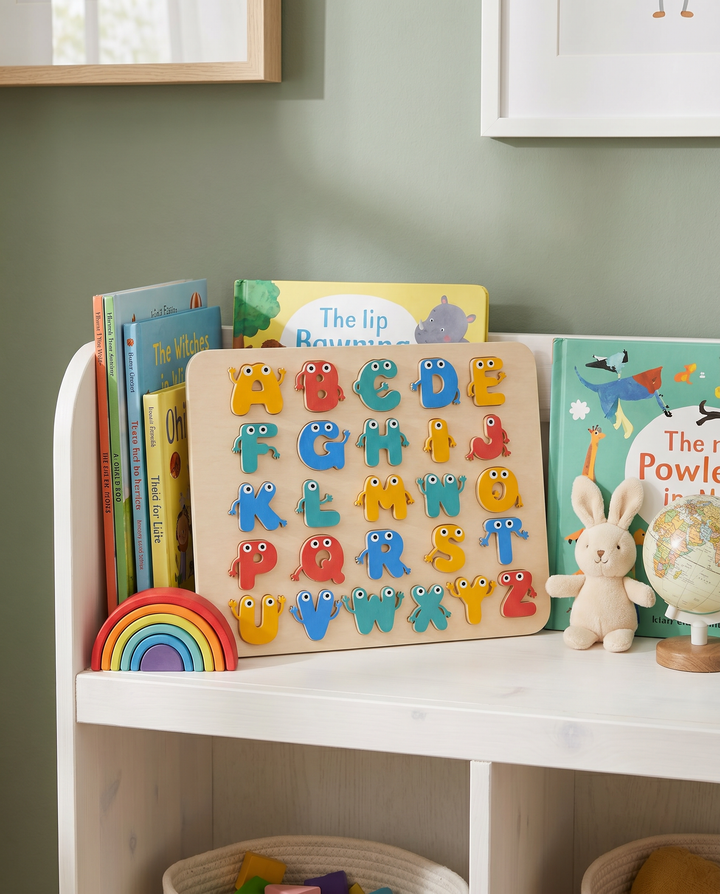 Funny Letter Friends Wooden Alphabet Puzzle