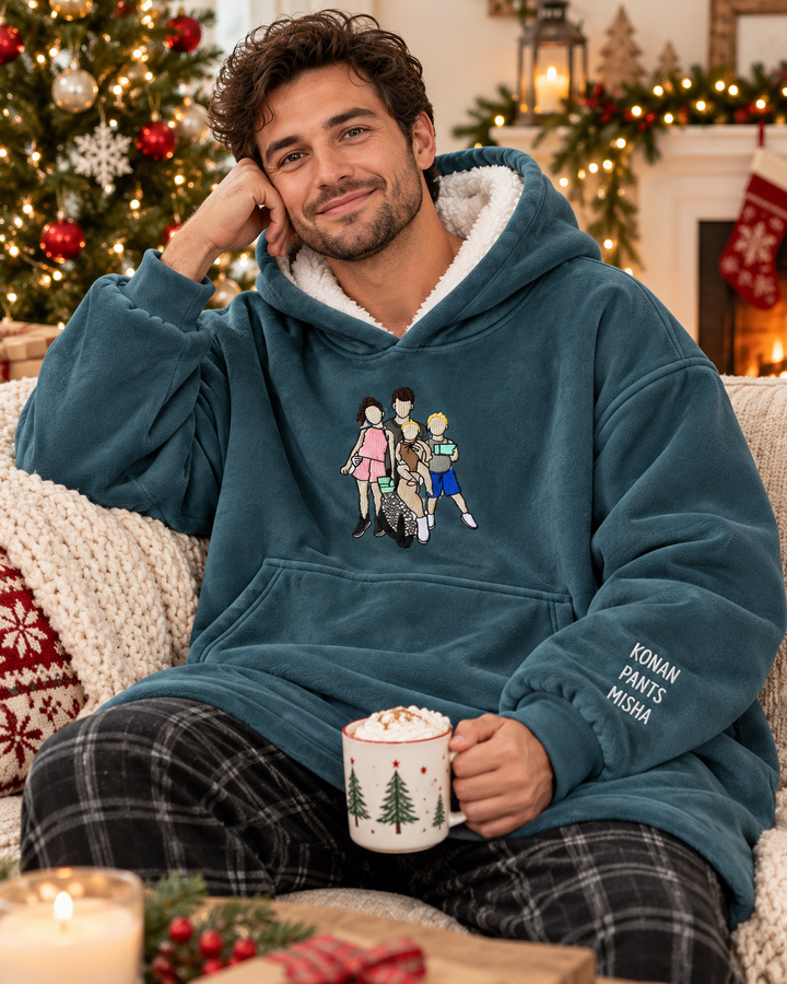 Benutzerdefinierter Bambus-Deckenhoodie (Vorlage)