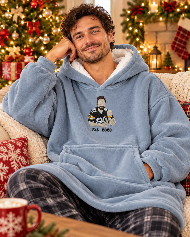 Benutzerdefinierter Bambus-Deckenhoodie (Vorlage)