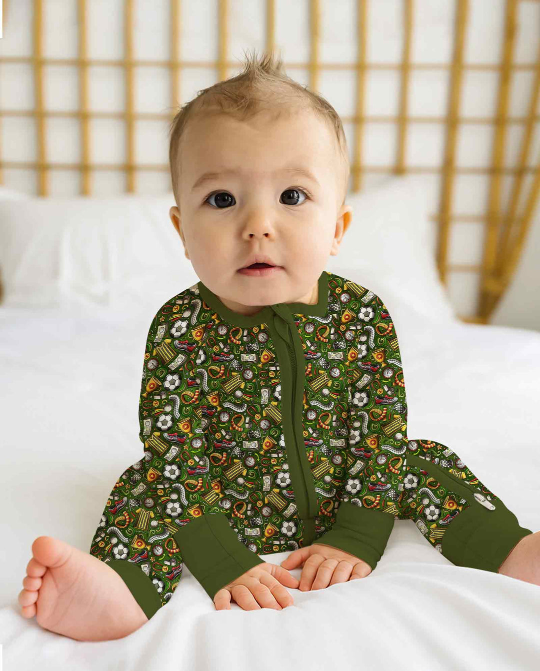 Gerippte Babykleidung mit individuellem Foto - Weich &amp; Skizzenhaft