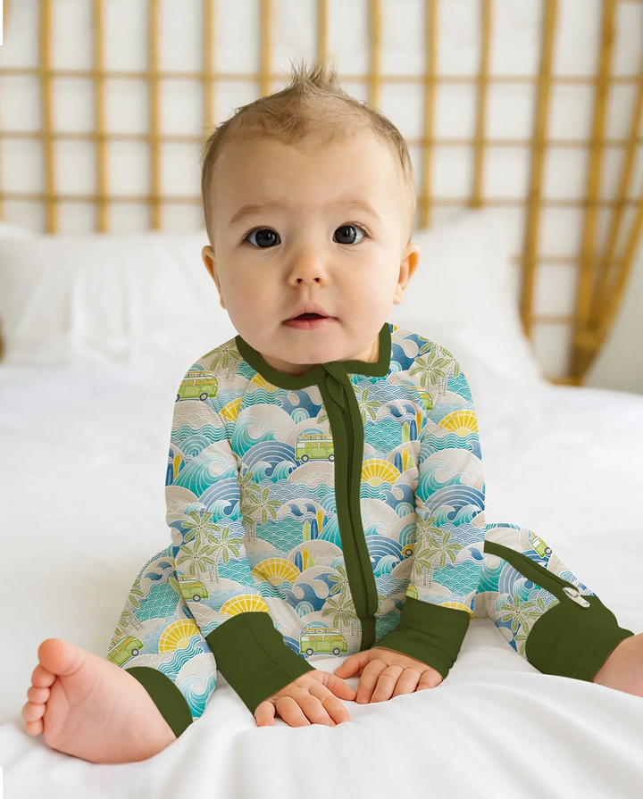 Coastal Road Trip Waves Surf Bamboo Convertible Zippy