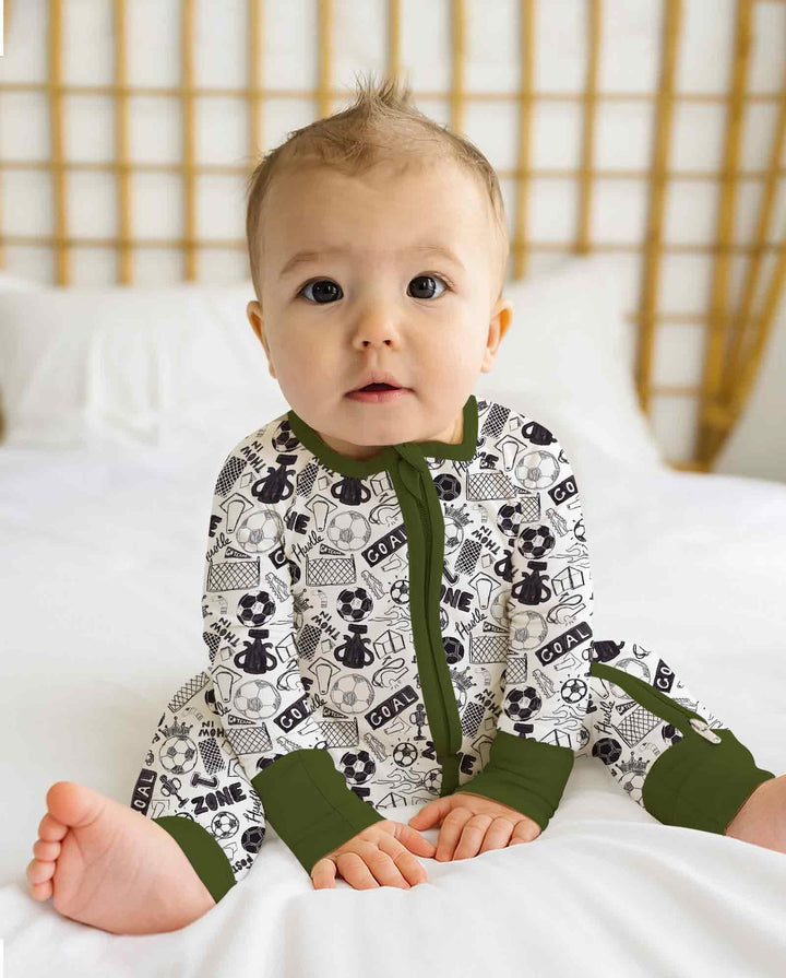 Soccer Doodle Bamboo Convertible Zippy