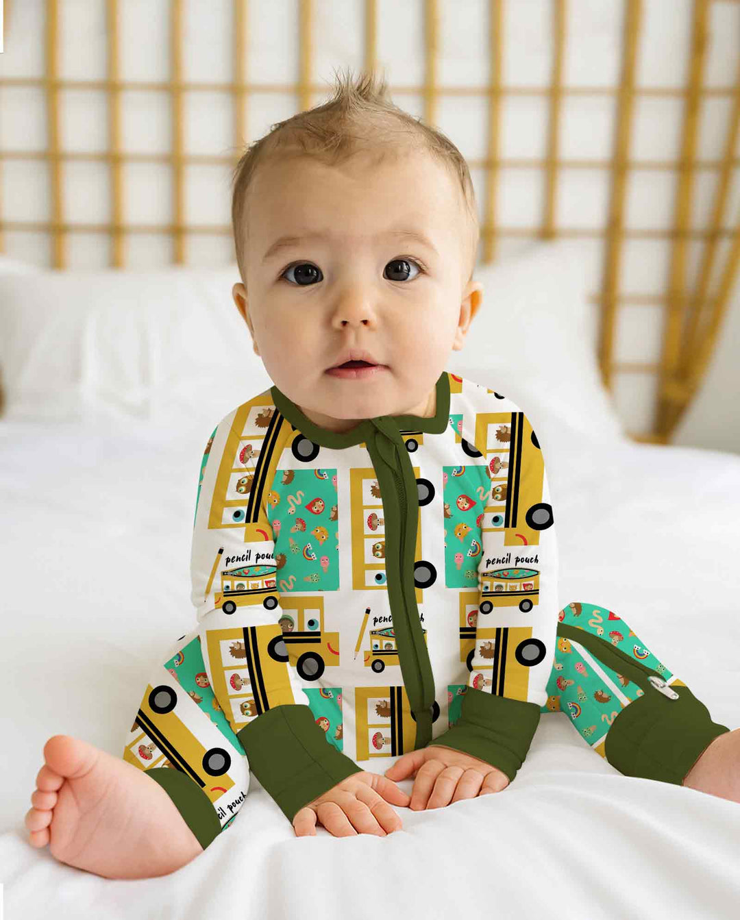 Gerippte Babykleidung mit individuellem Foto - Weich &amp; Skizzenhaft