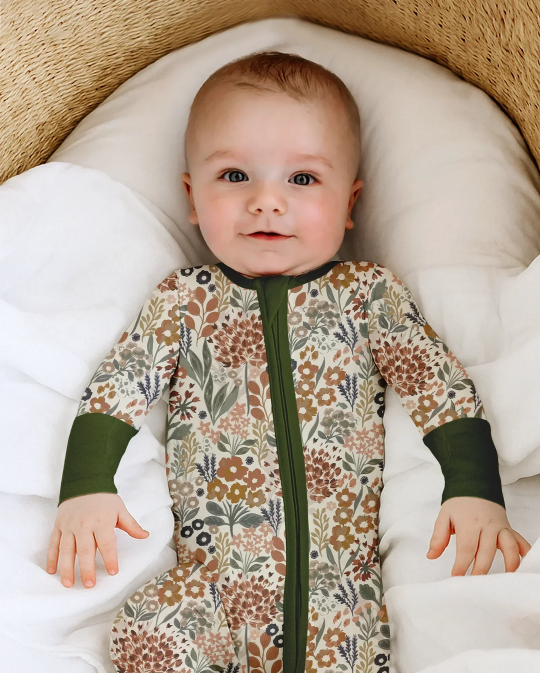 Autumn Meadow Botanicals Saco de Dormir Bamboo Convertible con Cremallera