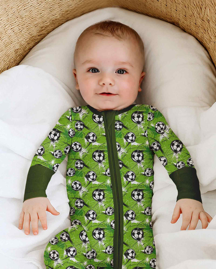 Green Soccer Energy Bamboo Convertible Zippy