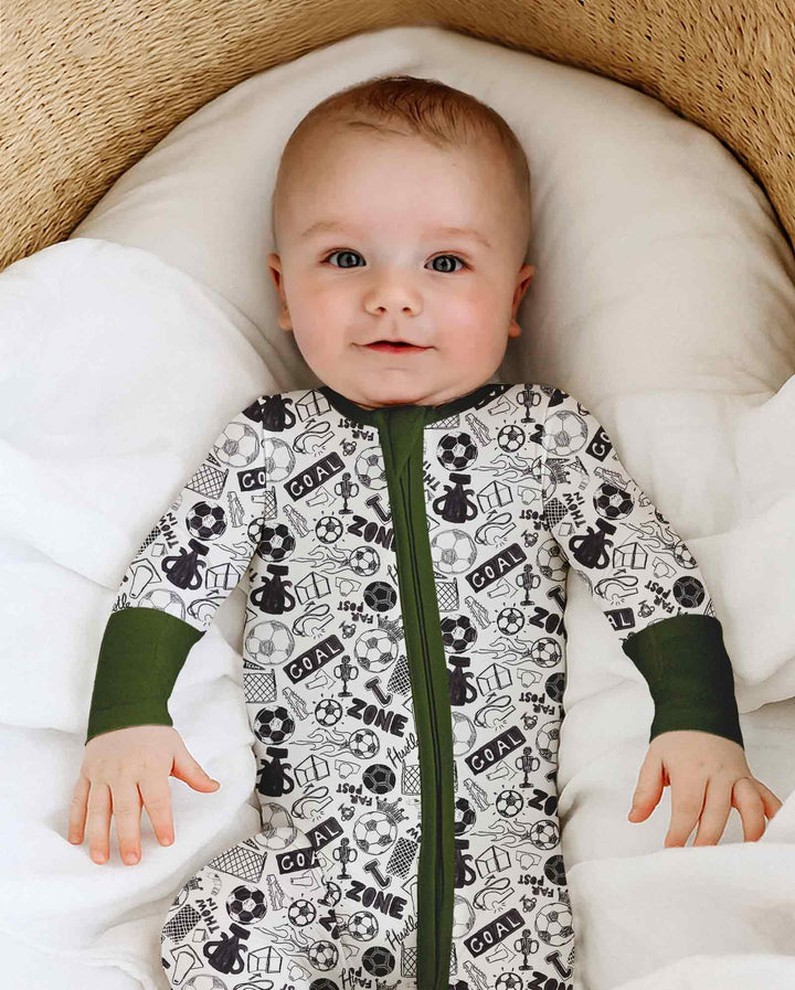 Soccer Doodle Bamboo Convertible Zippy