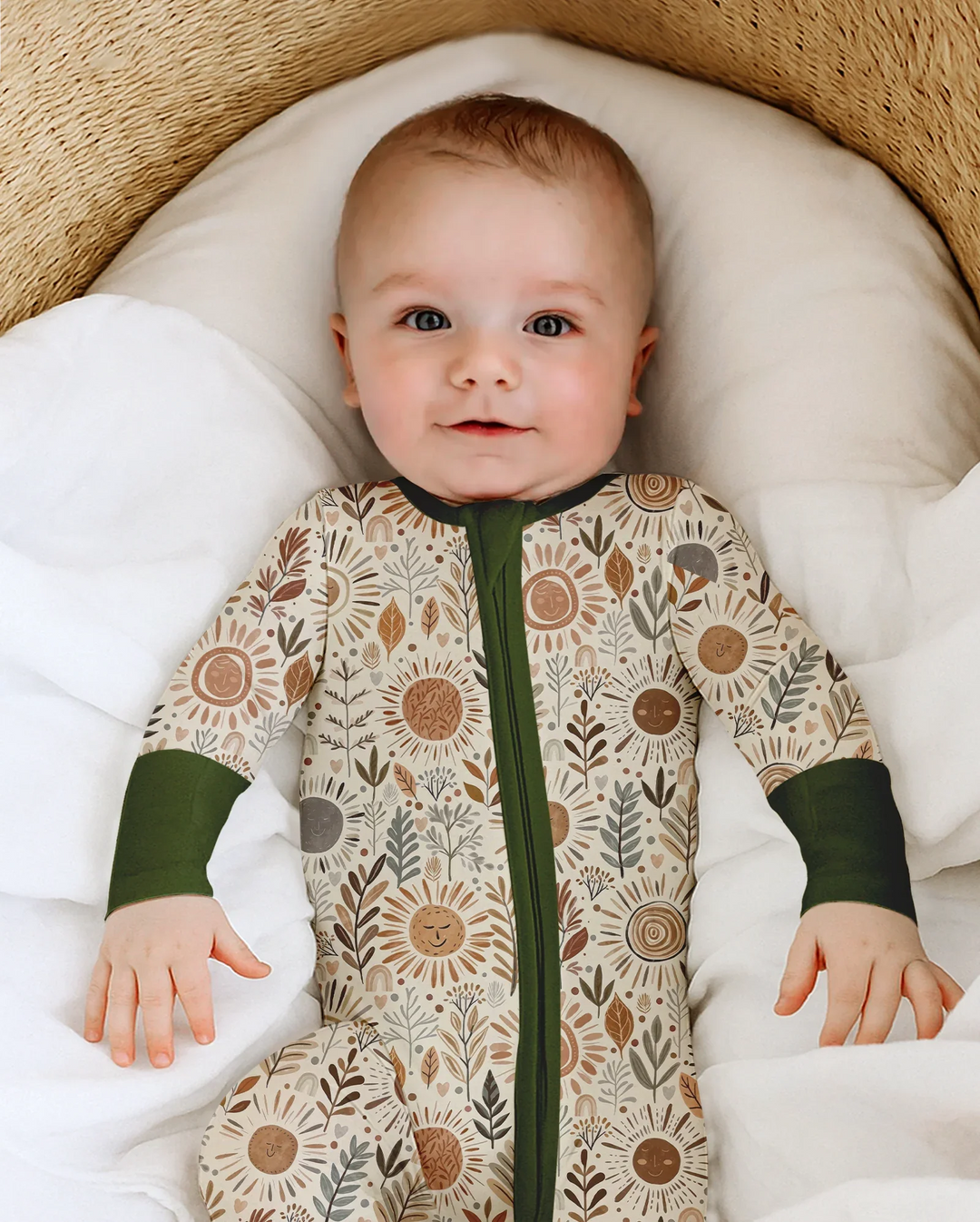 Gerippte Babykleidung mit individuellem Foto - Weich &amp; Skizzenhaft