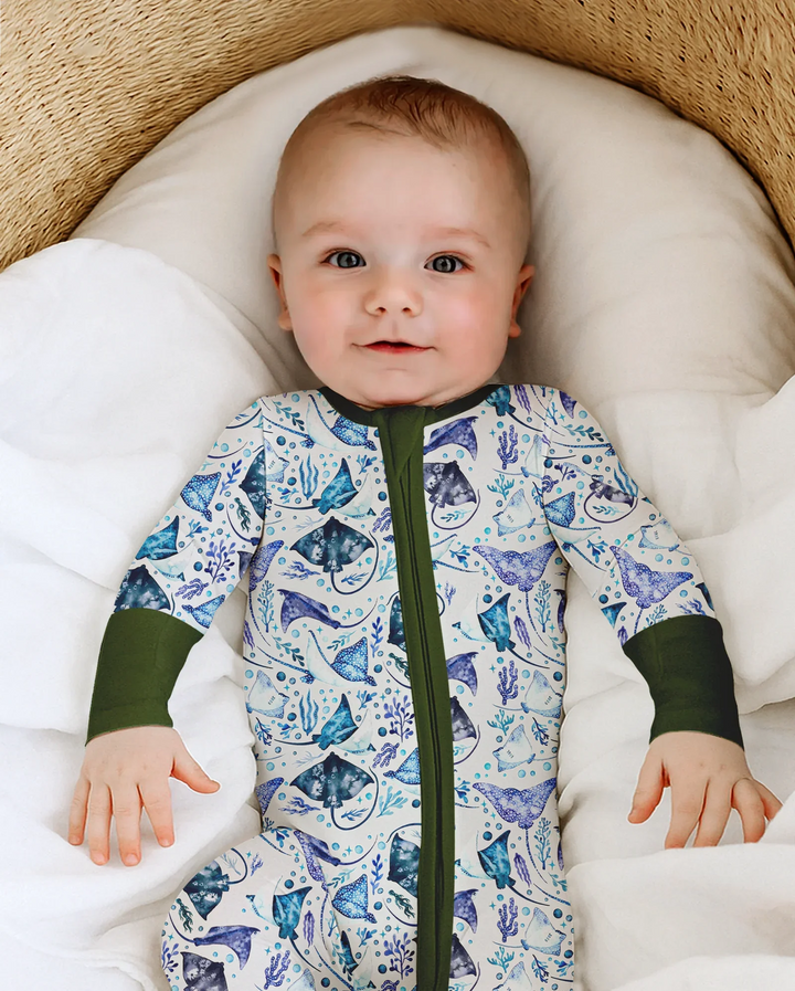 Pijama de bambú con cremallera Ocean Dreams
