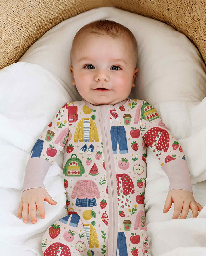 Strawberry School Style Bamboo Convertible Zippy