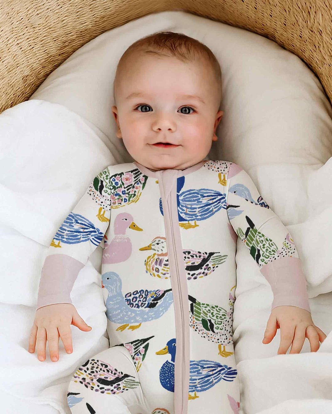 Whimsical Garden Ducks Bamboo Convertible Zippy