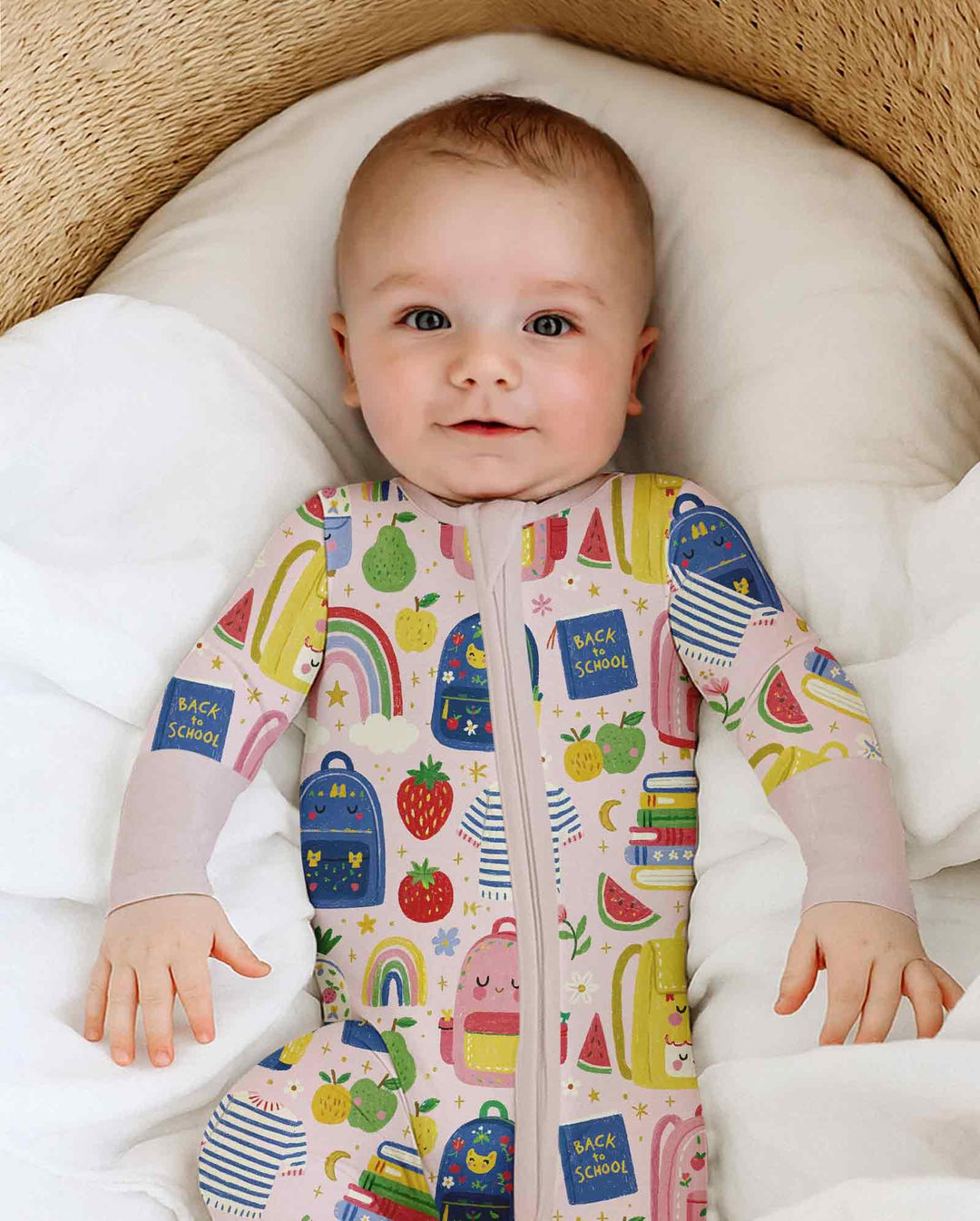 Sweet Rainbow School Adventure Bamboo Convertible Zippy