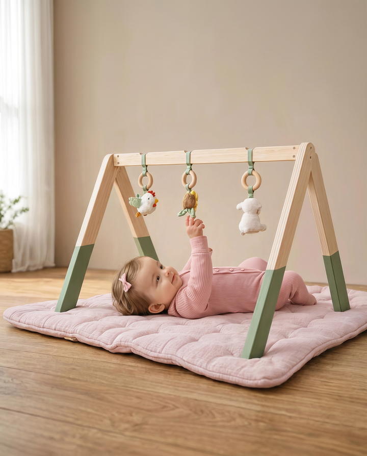 Little Farm Wooden Baby Gym
